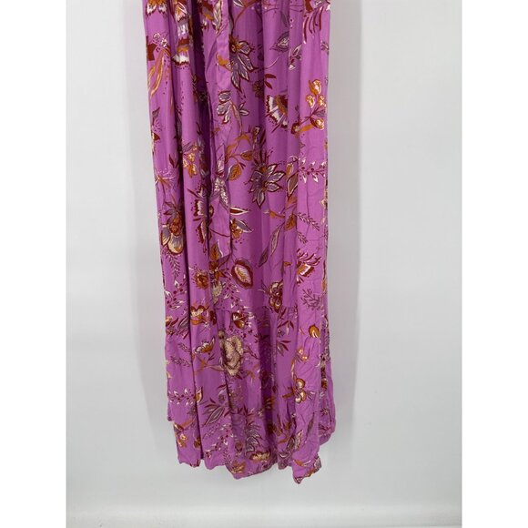 Isabel Maternity By Ingrid & Isabel Purple Floral Maxi Dress XL  Rayon new - Picture 3 of 7